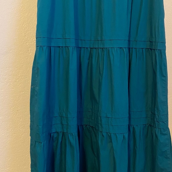 Quince Organic Cotton Tiered Maxi Dress Garden Green Large - Picture 11 of 15